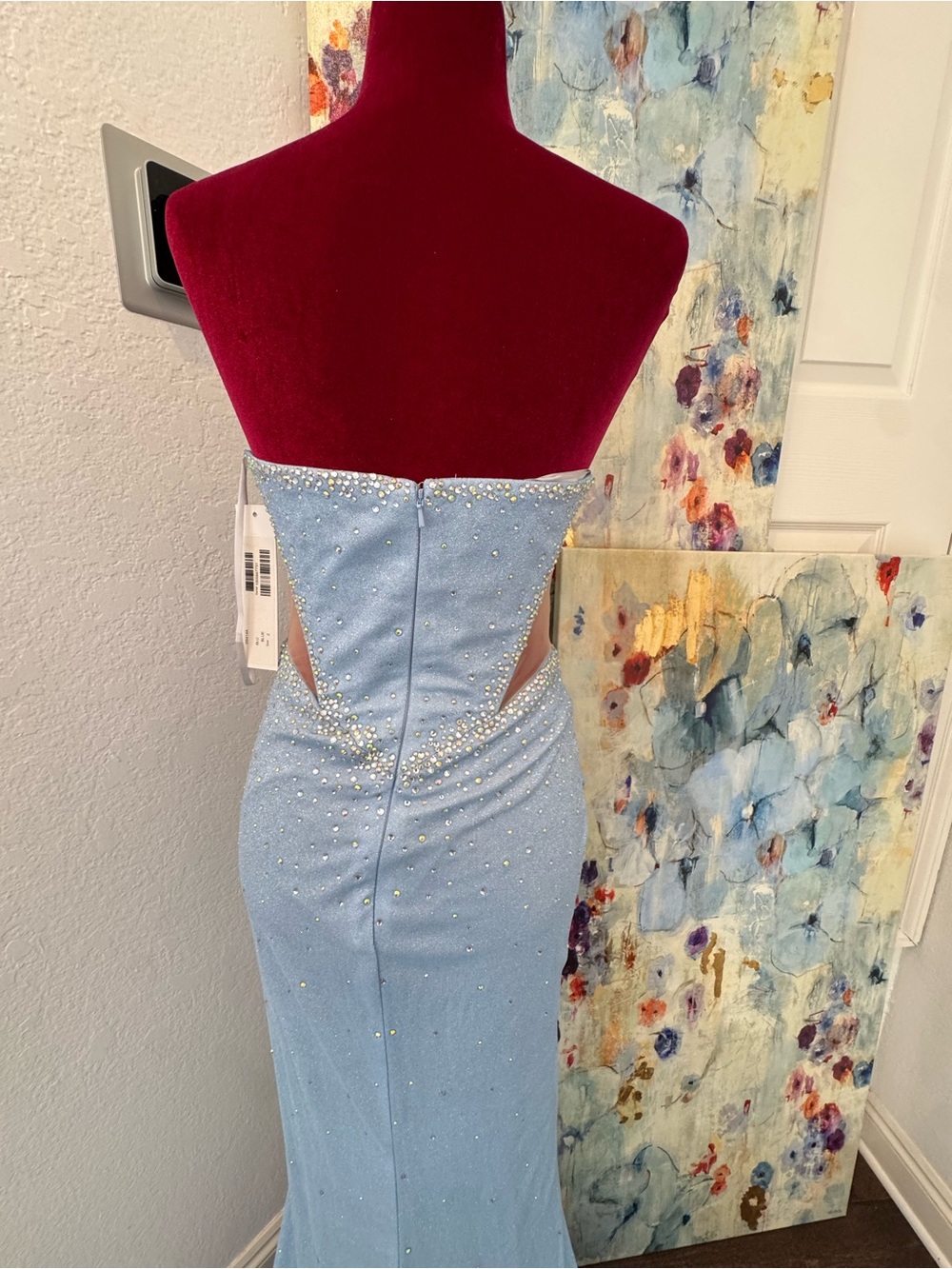 NWT Jovani Strapless Gown with Beaded Bust D5414 2026 Collection - Picture 10 of 13